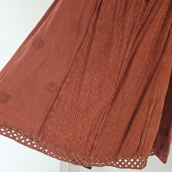 Vintage Papa Rayon Boho Skirt - S/M - Picture 4 of 6